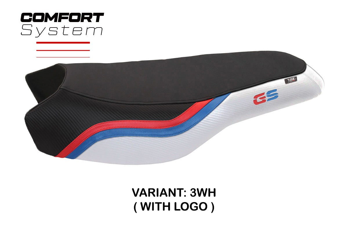 BMW R1200/1250 GS Rallye 2017-2024 Seat Cover TPZ Italia Comfort White
