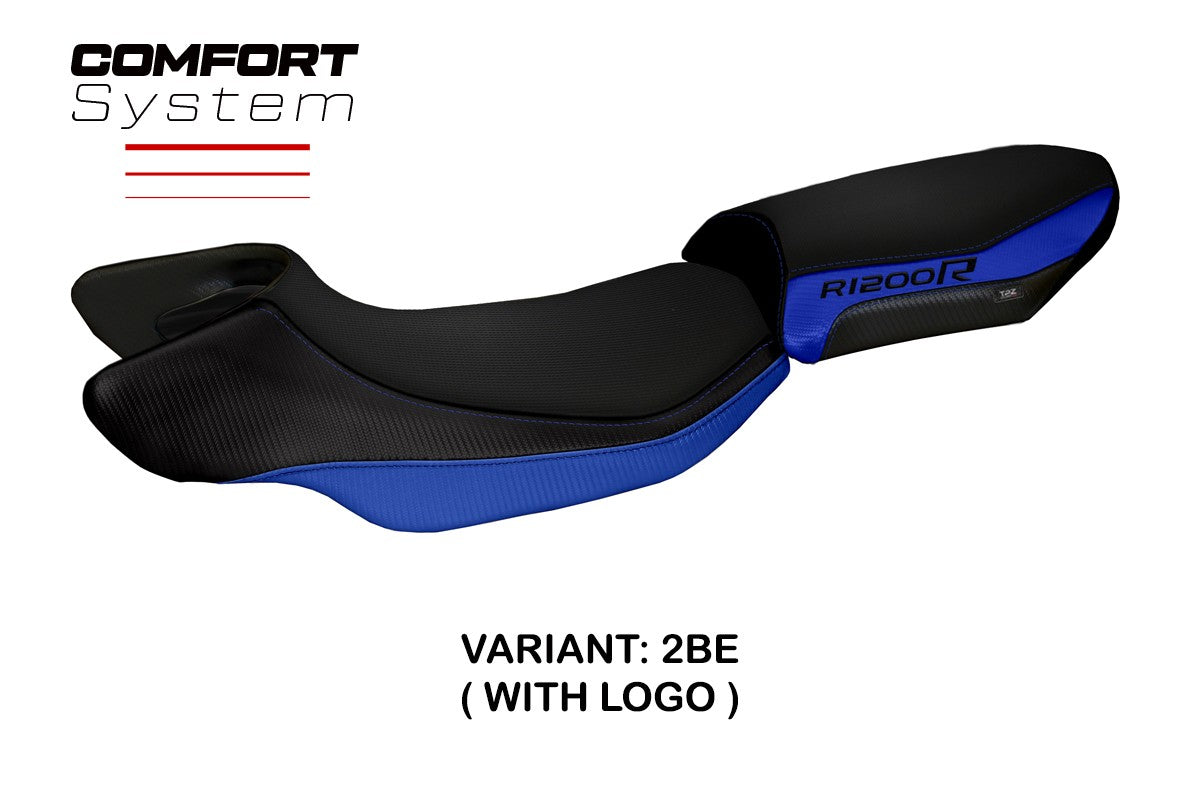 BMW R1200R 2015-2018 Seat Cover TPZ Italia Comfort Blue Black