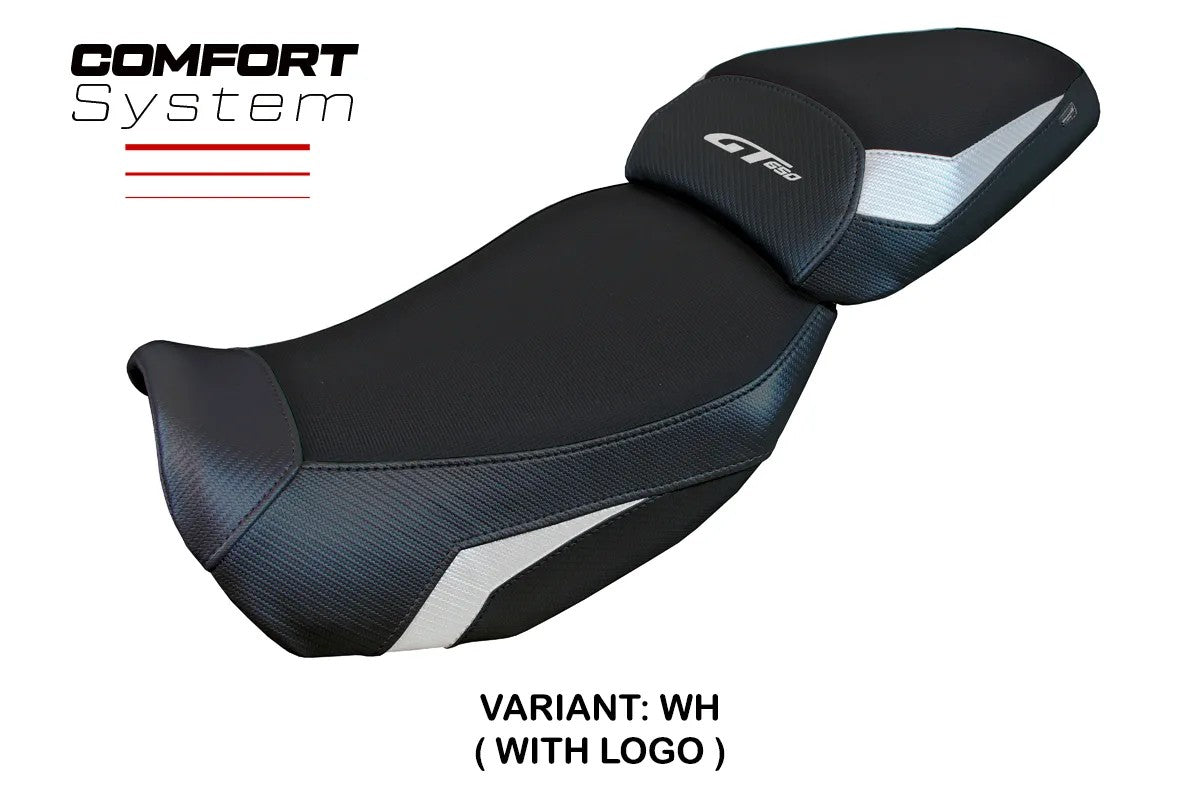 CF MOTO 650 GT 2021-2026 Seat Cover TPZ Italia Comfort White