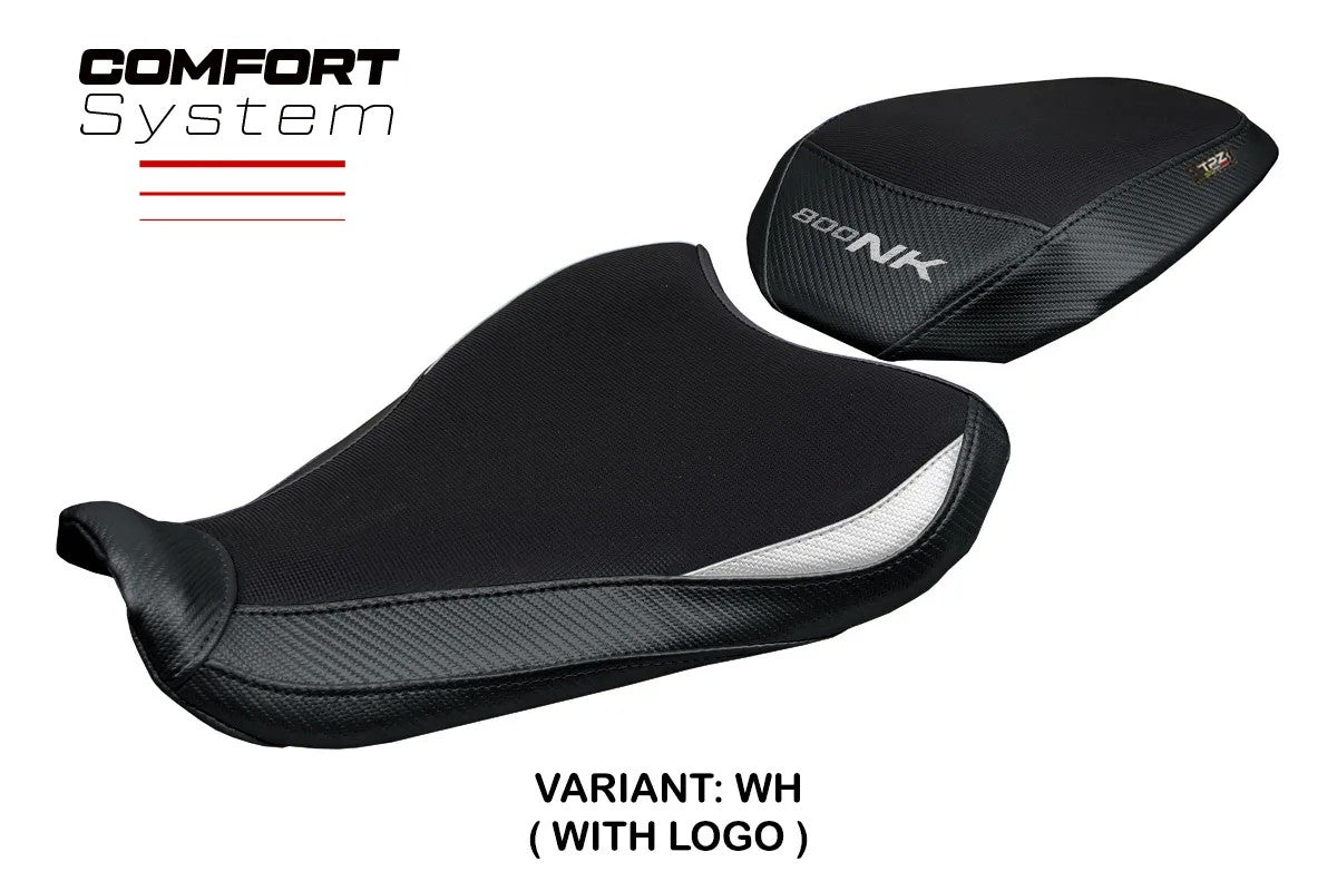 CF MOTO 800 NK 2023-2026 Seat Cover TPZ Italia Comfort White