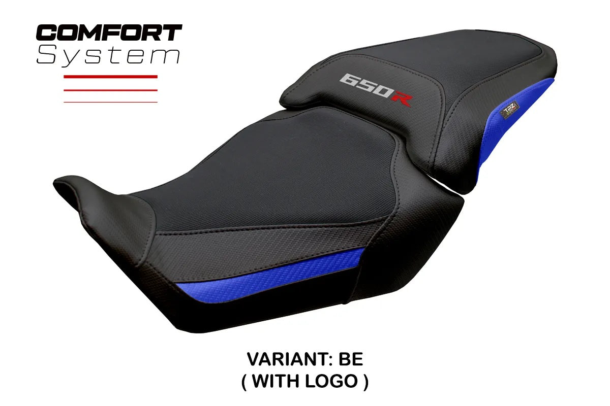 Honda CBR650R 2024-2026 Seat Cover TPZ Italia Comfort Blue Black
