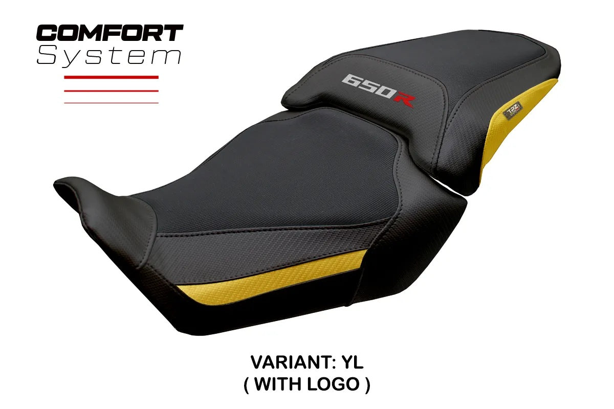 Honda CBR650R 2024-2026 Seat Cover TPZ Italia Comfort Yellow Black