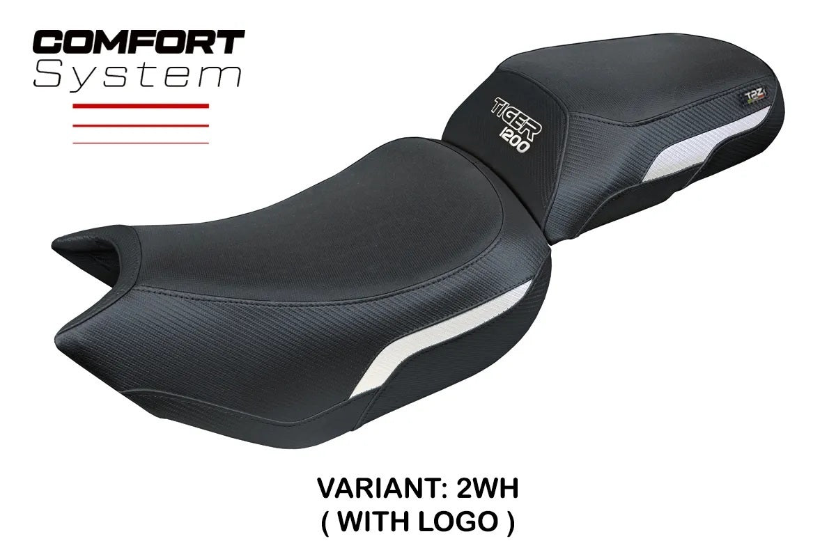 Triumph Tiger 1200 2022-2026 Seat Cover TPZ Italia Comfort White Black