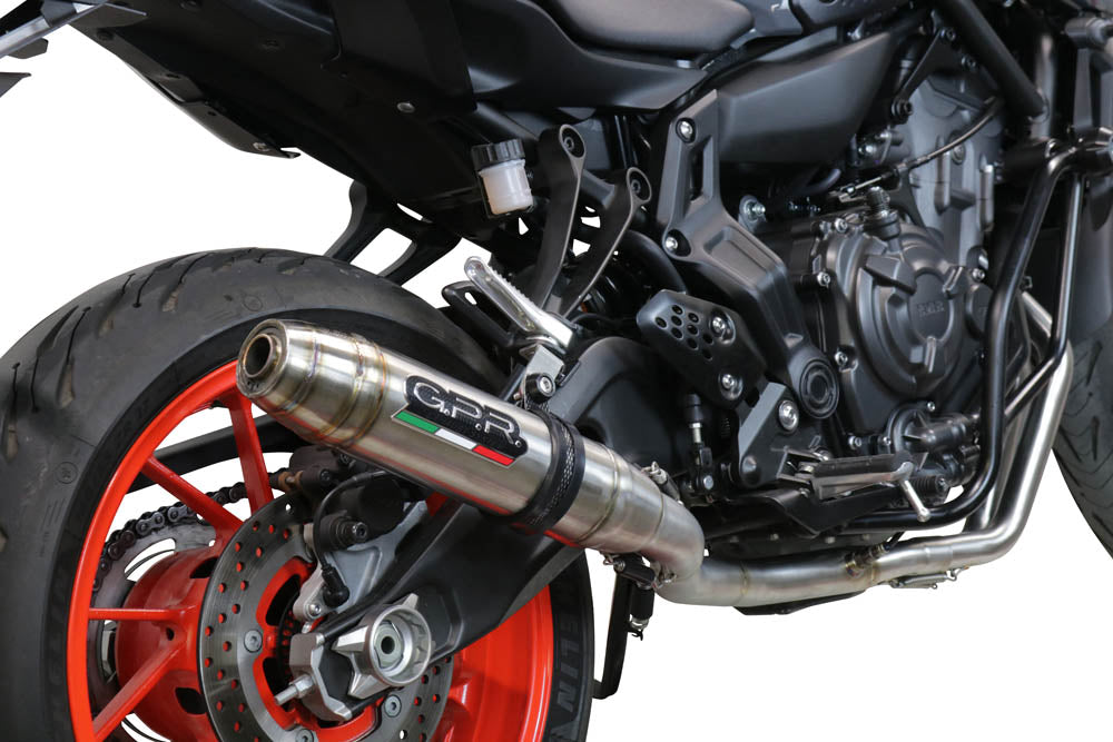 Yamaha Mt-07 2021-2024 Exhaust GPR Full System Deeptone Inox
