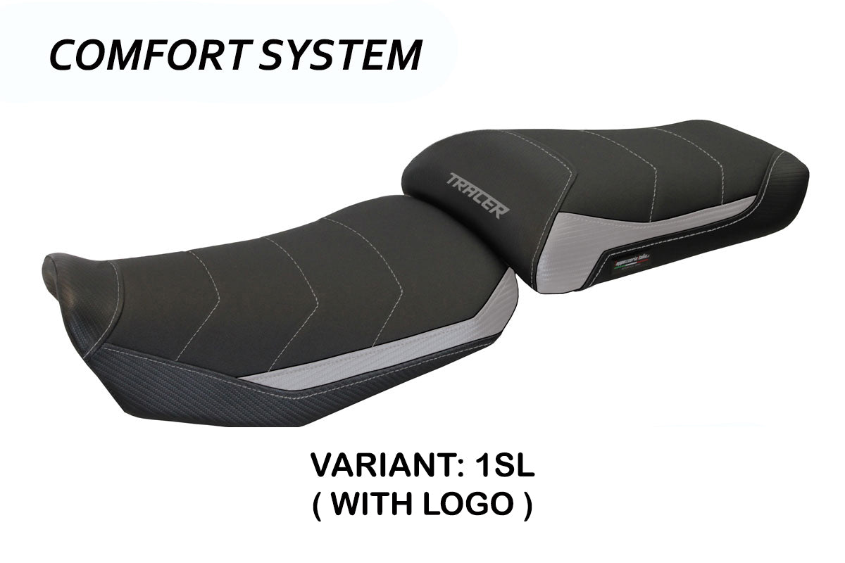Yamaha Tracer 900 2015-2017 Seat Cover Tappezzeria Italia TPZ Comfort in Silver and Black