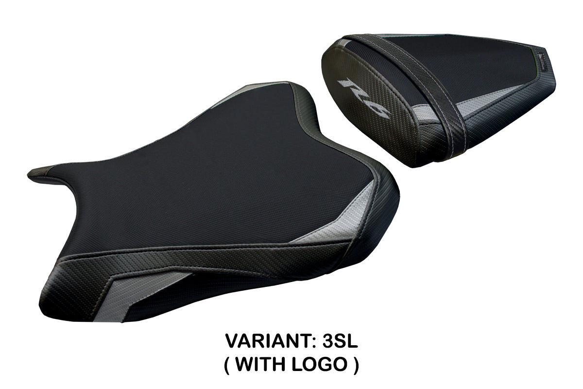 Yamaha YZF R6 2006-2007 Seat Cover Tappezzeria Italia TPZ in Silver and Black