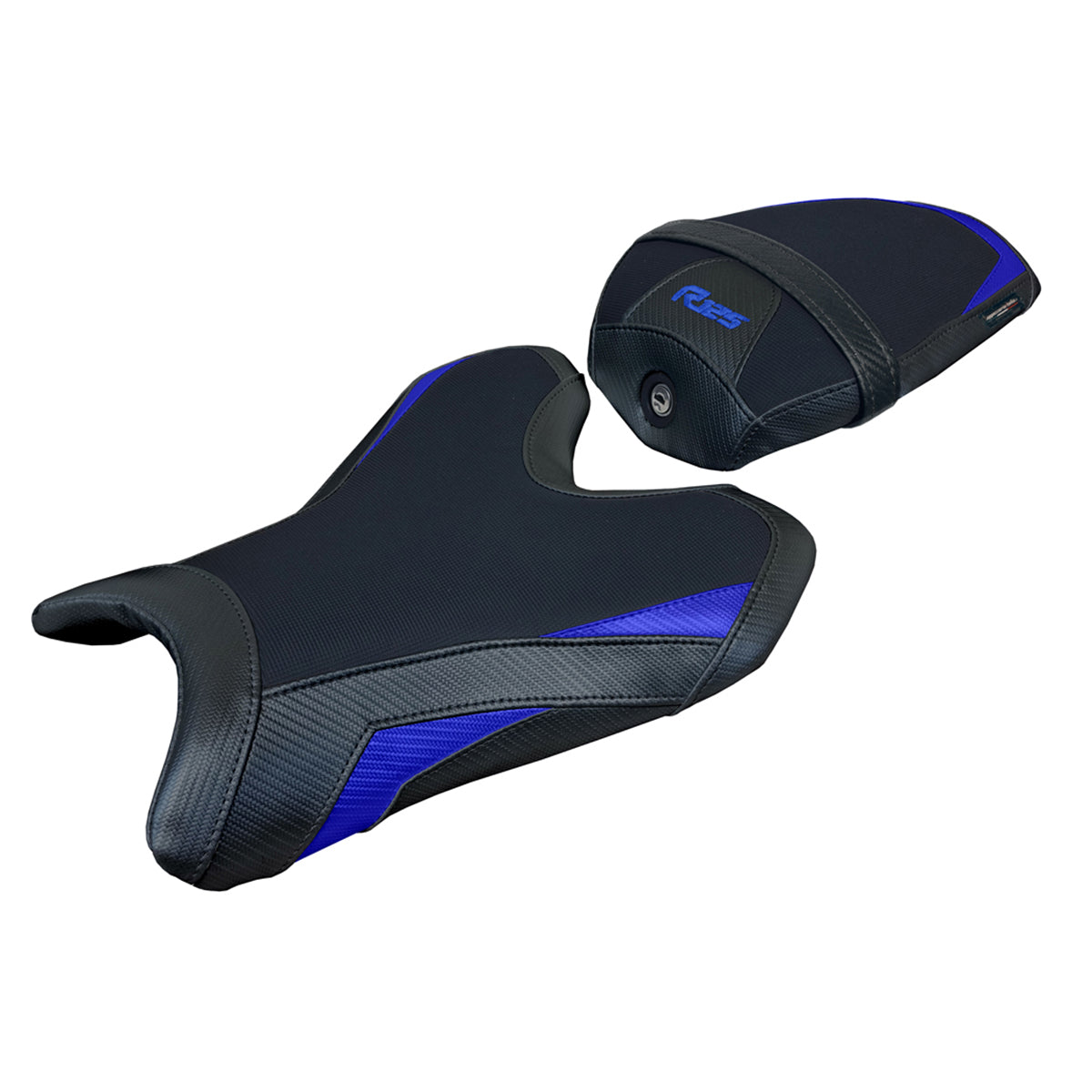 Yamaha R125 2024 Seat Cover Tappezzeria Blue Black