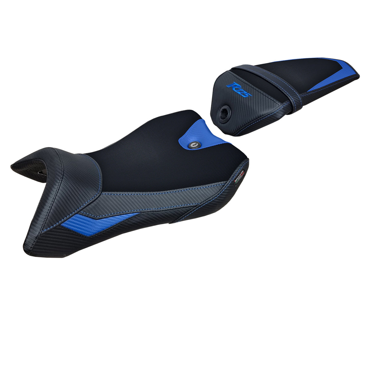 Yamaha YZF R125 2016-2018 Seat Cover Tappezzeria Italia TPZ Comfort in Blue and Black