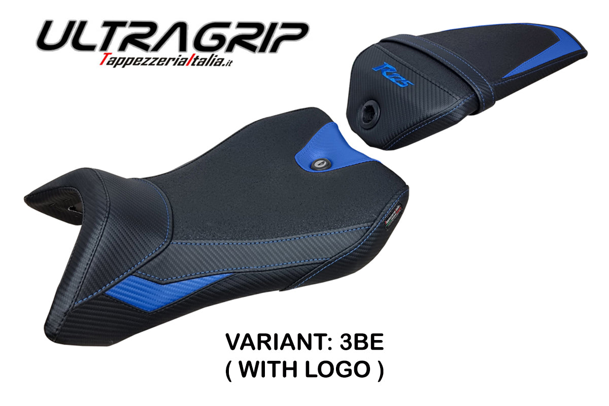 Yamaha YZF R125 2016-2018 Seat Cover Tappezzeria Italia TPZ Ultragrip in Blue and Black
