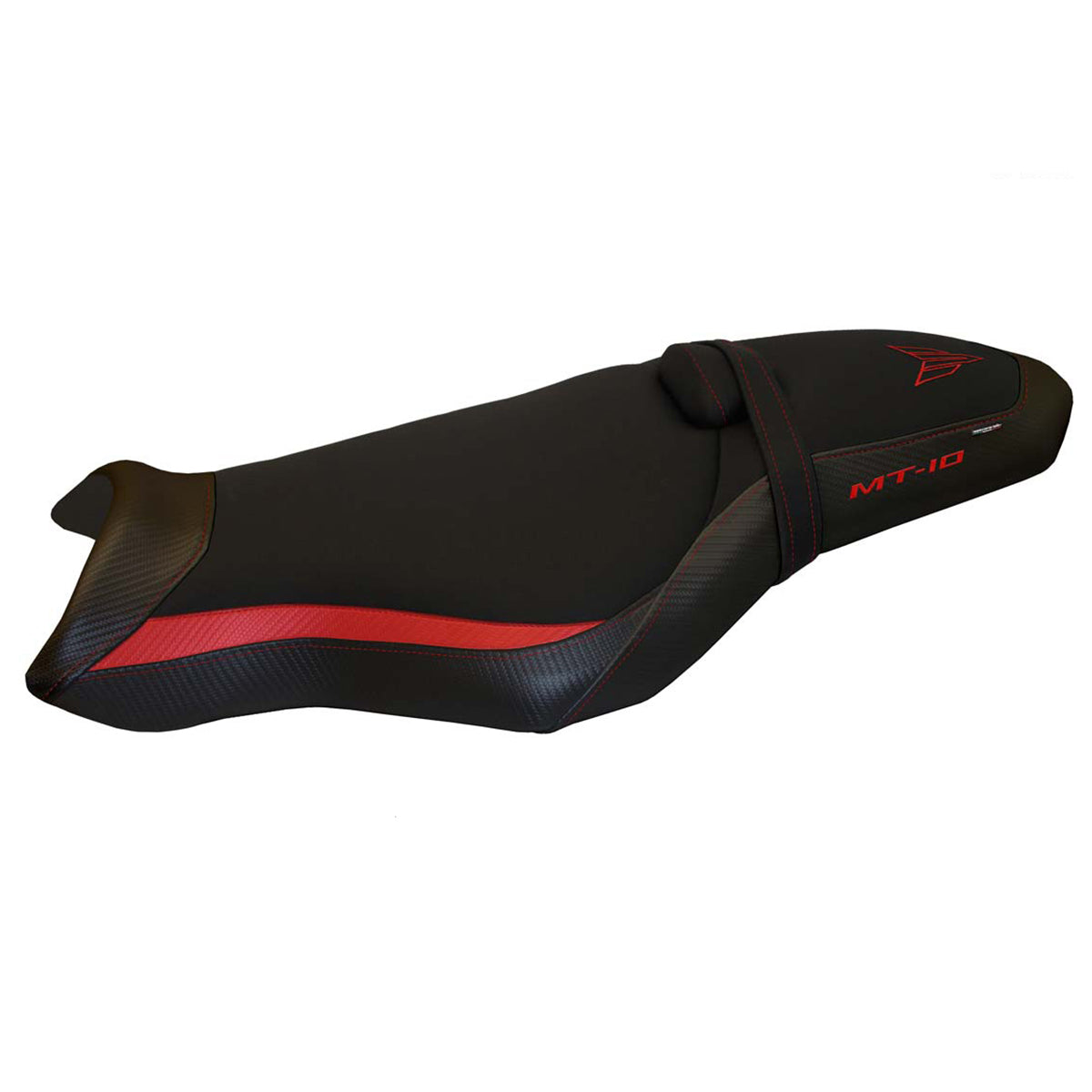 Funda de asiento Yamaha MT-10 FZ10 2017-2025 Tappezzeria Italia TPZ en rojo y negro