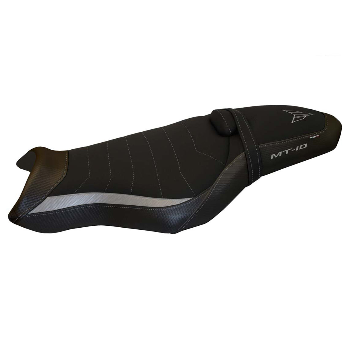 Funda de asiento Yamaha MT-10 FZ10 2017-2025 Tappezzeria Italia TPZ Comfort en color plata