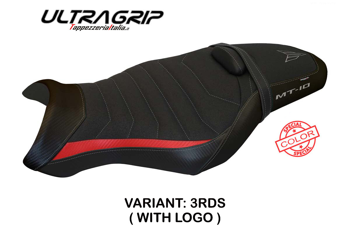 Yamaha MT-10 FZ10 2017-2025 Seat Cover Tappezzeria Italia TPZ Ultragrip in Red and Silver