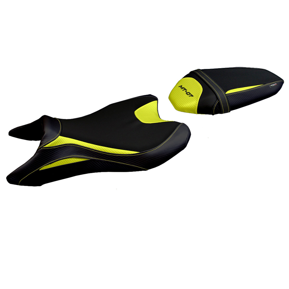 Yamaha MT-07 FZ07 2018-2024 Seat Cover Tappezzeria Italia TPZ in Yellow and Black