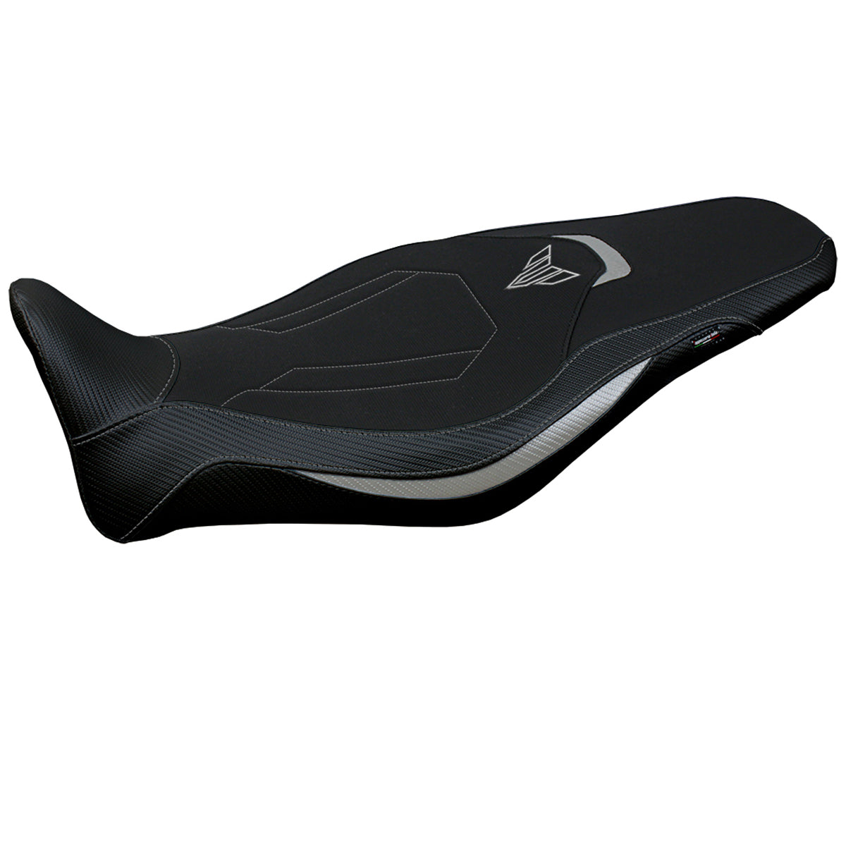Funda de asiento Yamaha MT-09 FZ09 2021-2023 Tappezzeria Italia TPZ Comfort en plata y negro