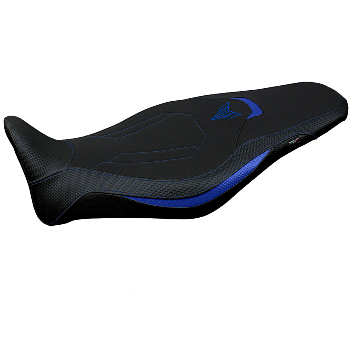 Funda de asiento Yamaha MT-09 FZ09 2021-2023 Tappezzeria Italia TPZ Comfort en azul y negro