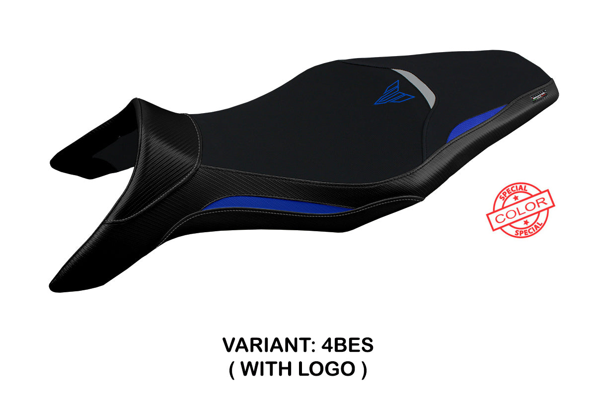 Yamaha MT-09 FZ09 2013-2020 Seat Cover Tappezzeria Italia TPZ in Blue and Silver