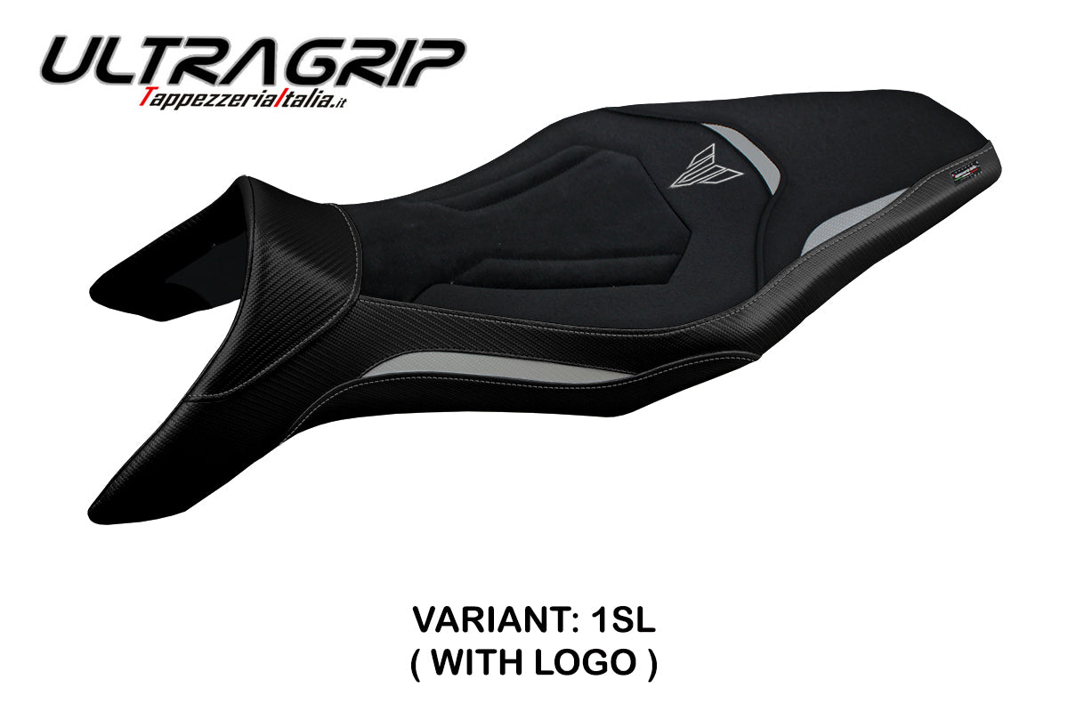 Funda de asiento Yamaha MT-09 FZ09 2013-2020 Tappezzeria Italia TPZ Ultragrip en plata