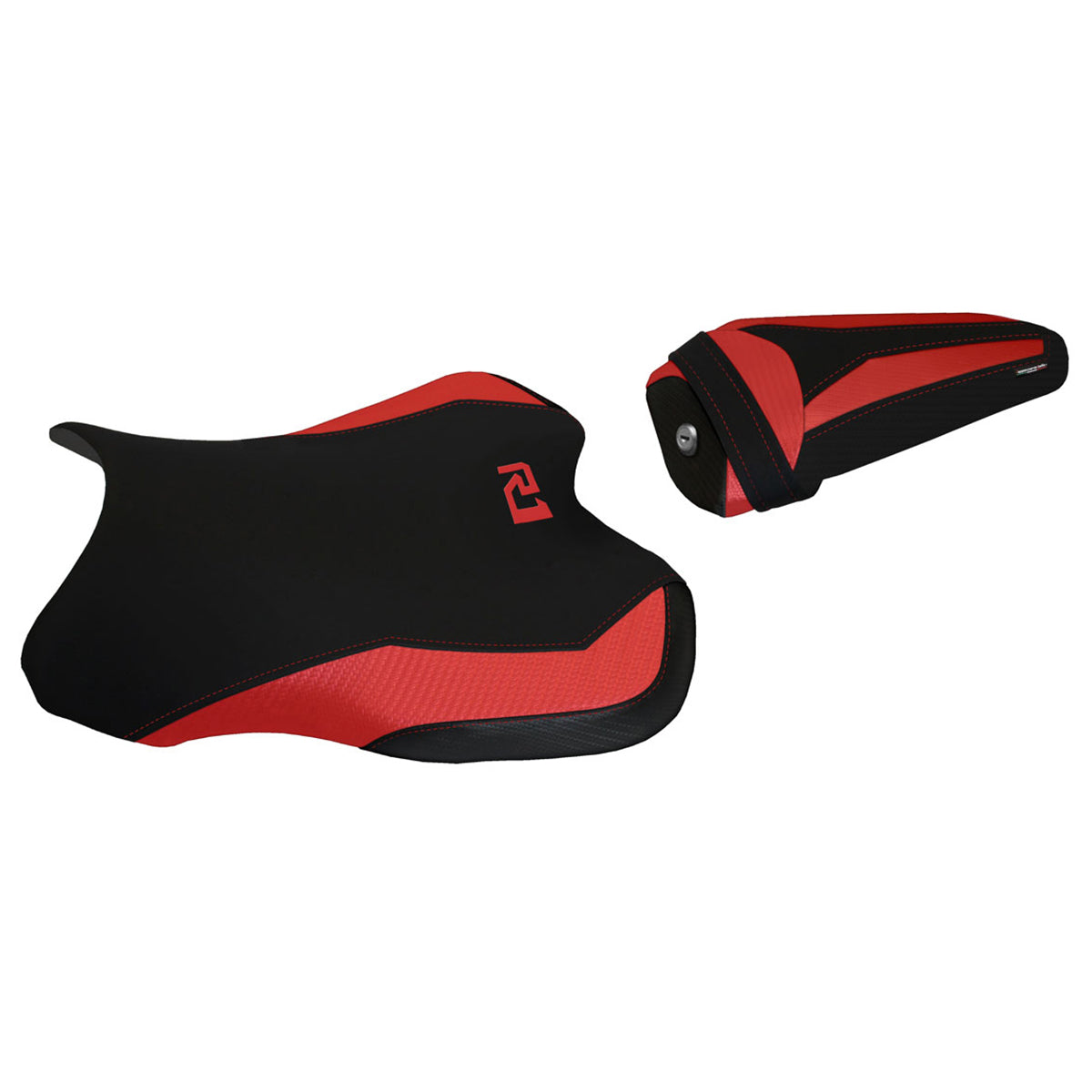 Yamaha YZF R1 2015-2025 Seat Cover Tappezzeria Italia TPZ in Red and Black