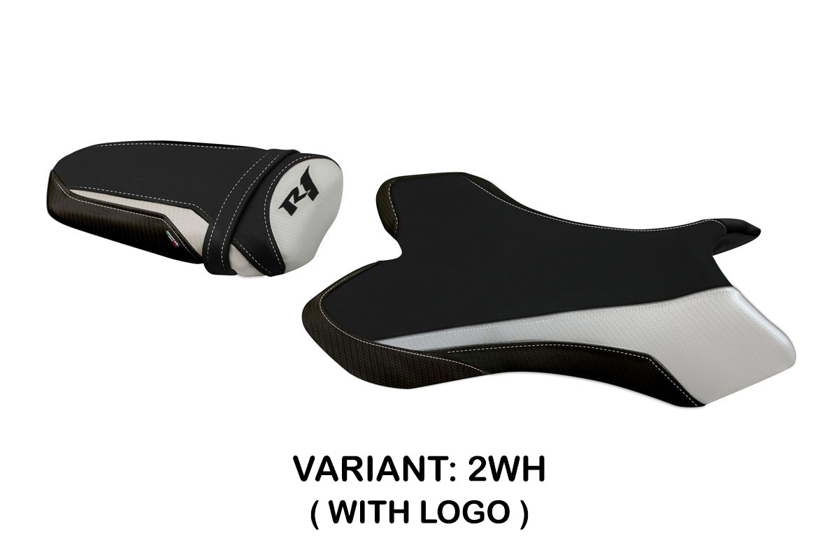 Yamaha YZF R1 2004-2006 Seat Cover Tappezzeria Italia TPZ in White and Black