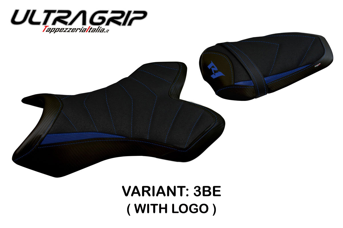 Yamaha YZF R1 2004-2006 Seat Cover Tappezzeria Italia TPZ Ultragrip in Blue and Black