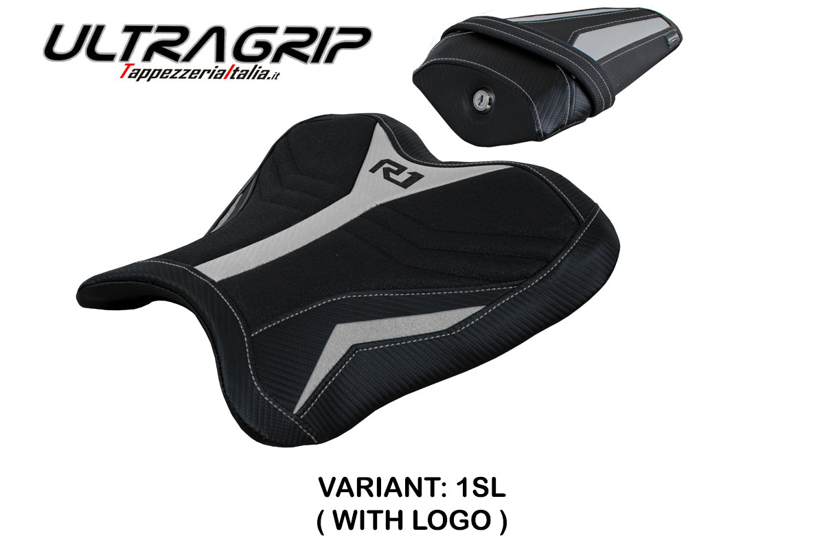 Yamaha YZF R1 2015-2025 Seat Cover Tappezzeria Italia TPZ Ultragrip in Silver