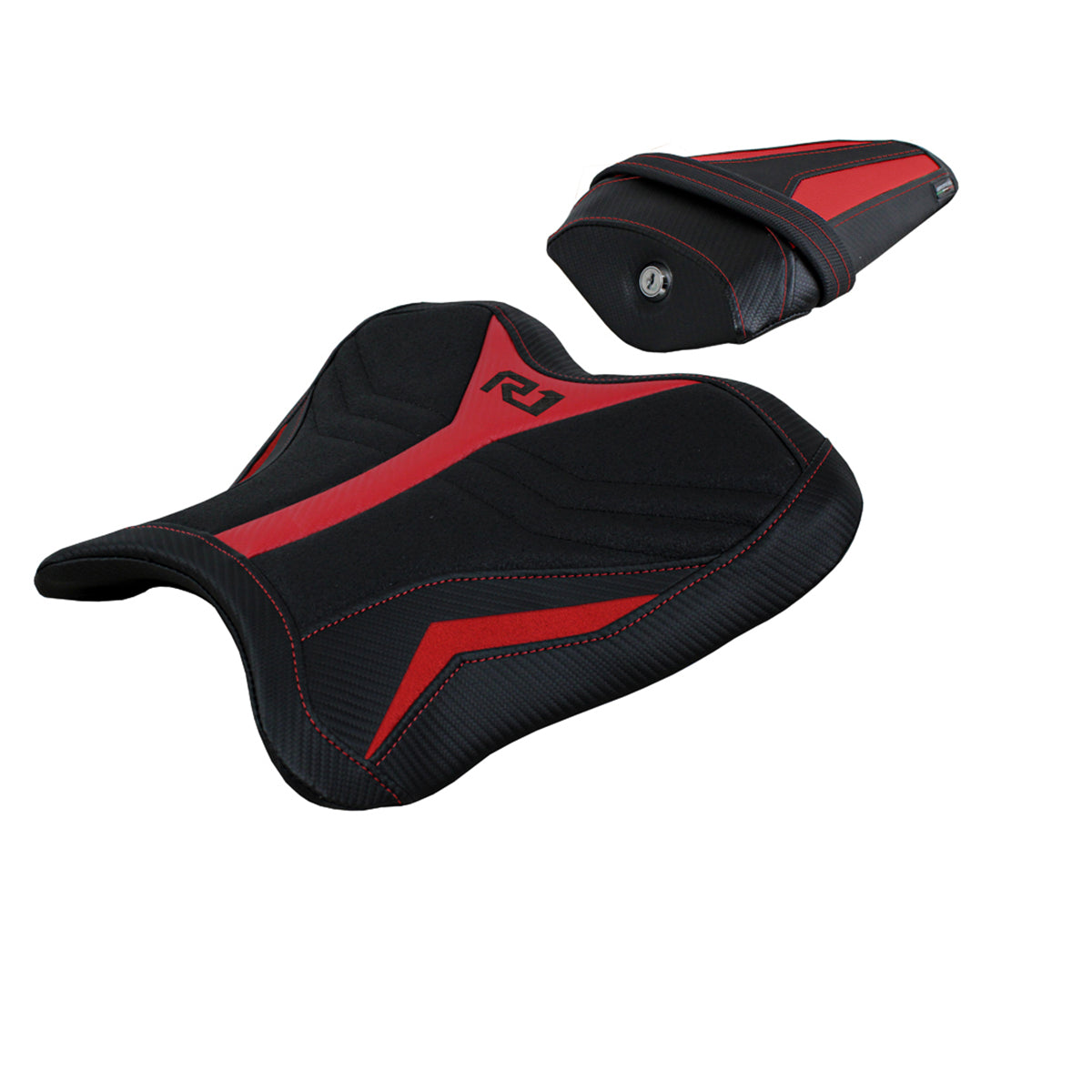 Funda de asiento Yamaha YZF R1 2015-2025 Tappezzeria Italia TPZ Ultragrip en rojo