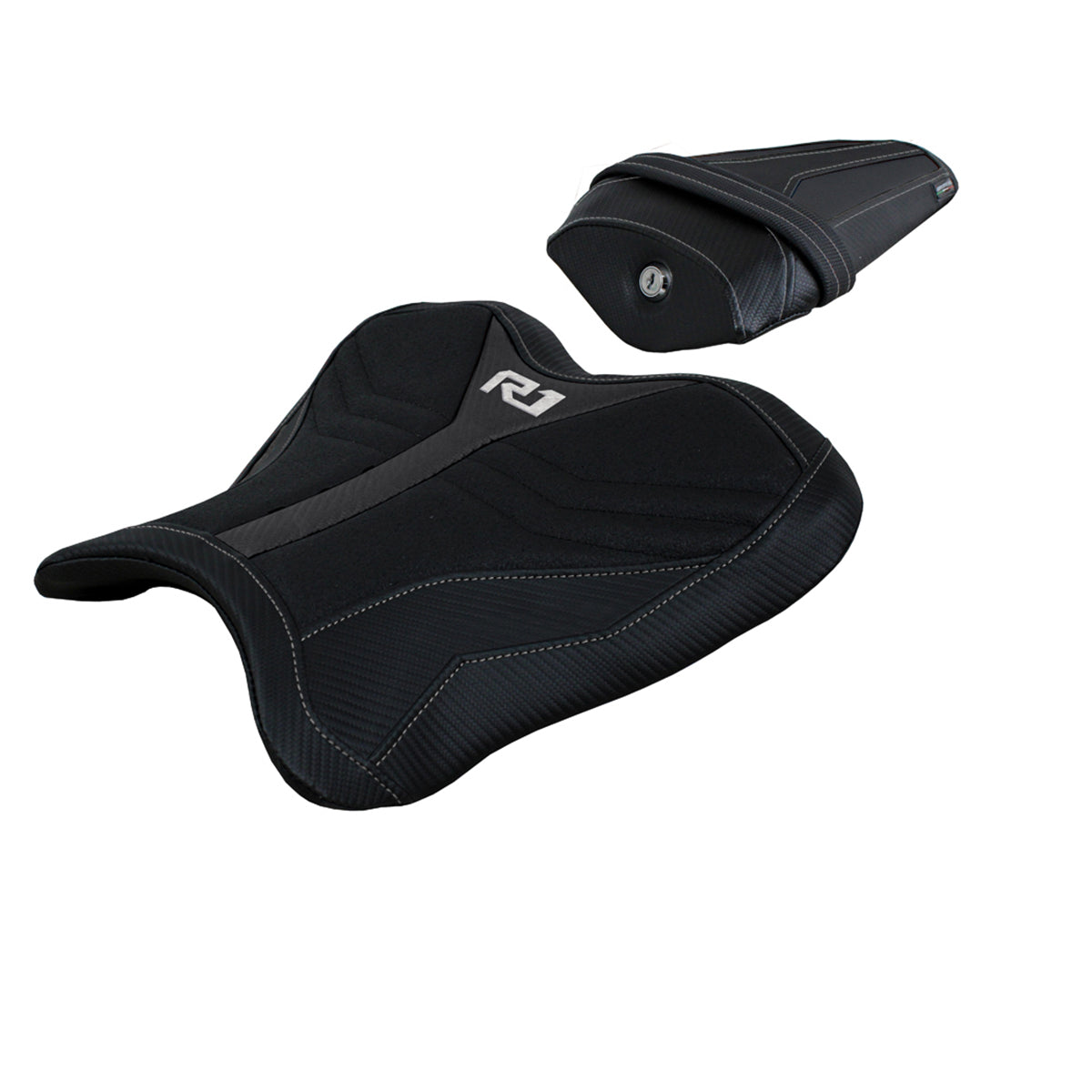 Funda de asiento Yamaha YZF R1 2015-2025 Tappezzeria Italia TPZ Ultragrip en negro