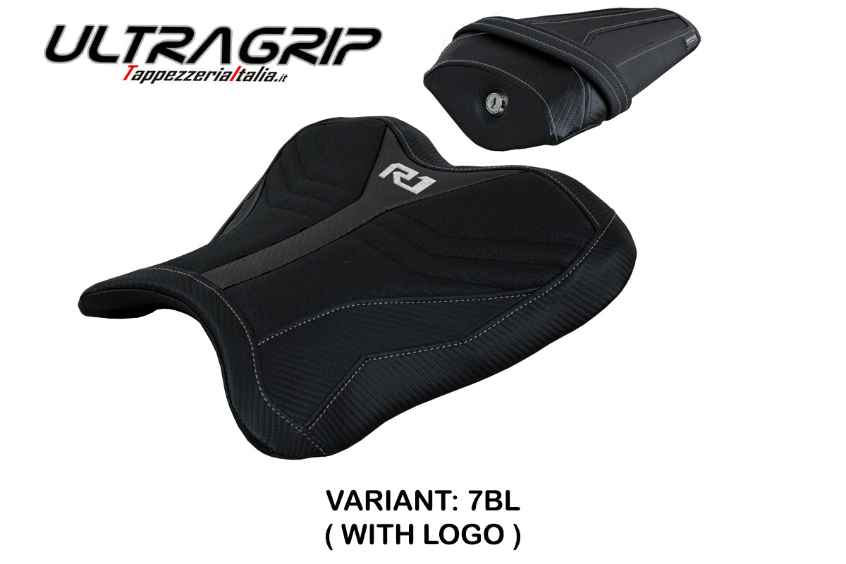 Funda de asiento Yamaha YZF R1 2015-2025 Tappezzeria Italia TPZ Ultragrip en negro