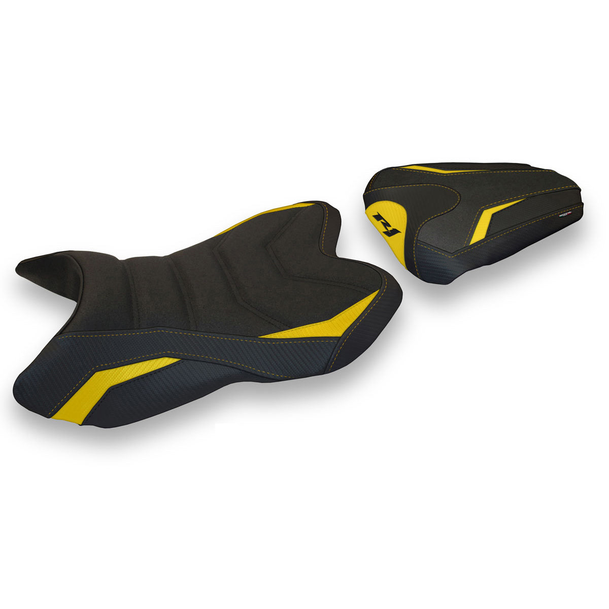Yamaha YZF R1 2007-2008 Seat Cover Tappezzeria Italia TPZ Ultragrip in Yellow and Black