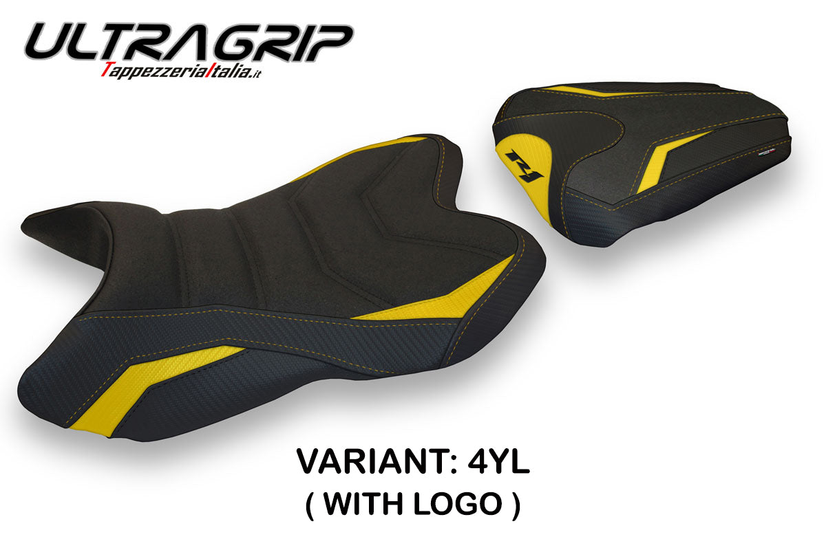 Yamaha YZF R1 2007-2008 Seat Cover Tappezzeria Italia TPZ Ultragrip in Yellow and Black