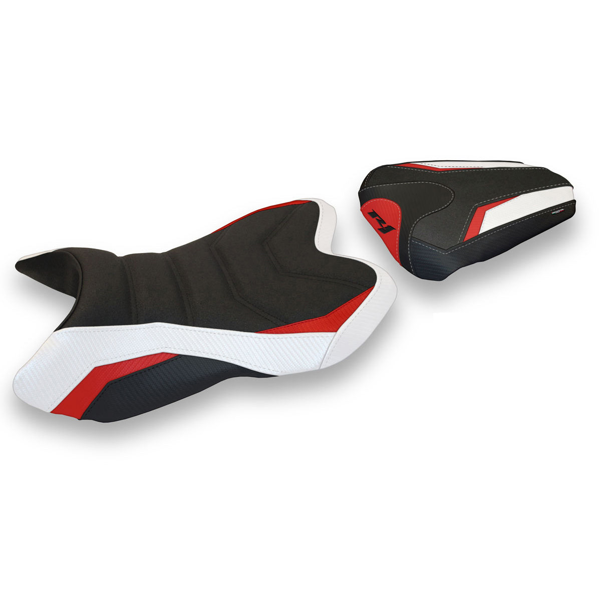 Yamaha YZF R1 2007-2008 Seat Cover Tappezzeria Italia TPZ Ultragrip in White, Red and Black SE