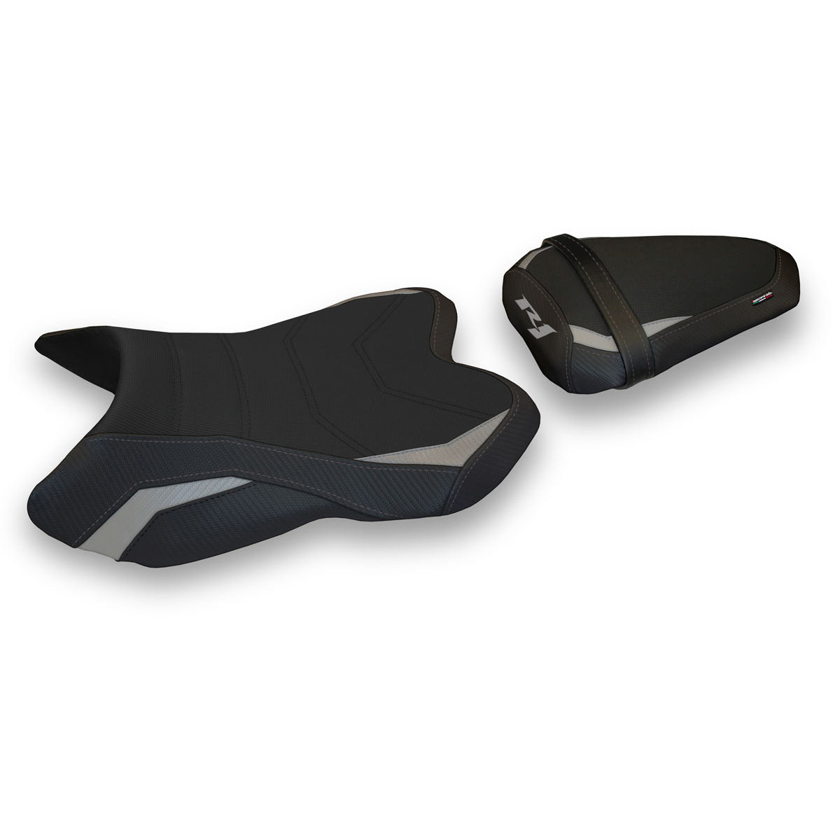 Yamaha YZF R1 2007-2008 Seat Cover Tappezzeria Italia TPZ Comfort in Silver and Black