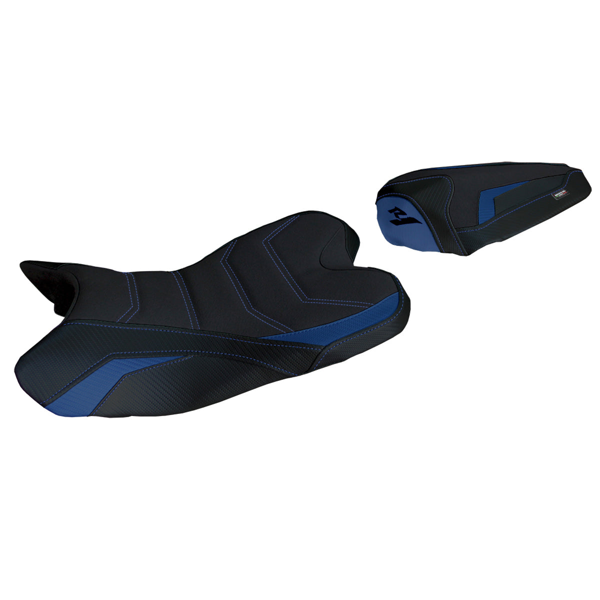 Funda de asiento Yamaha YZF R1 2009-2014 Tappezzeria Italia TPZ Ultragrip en azul