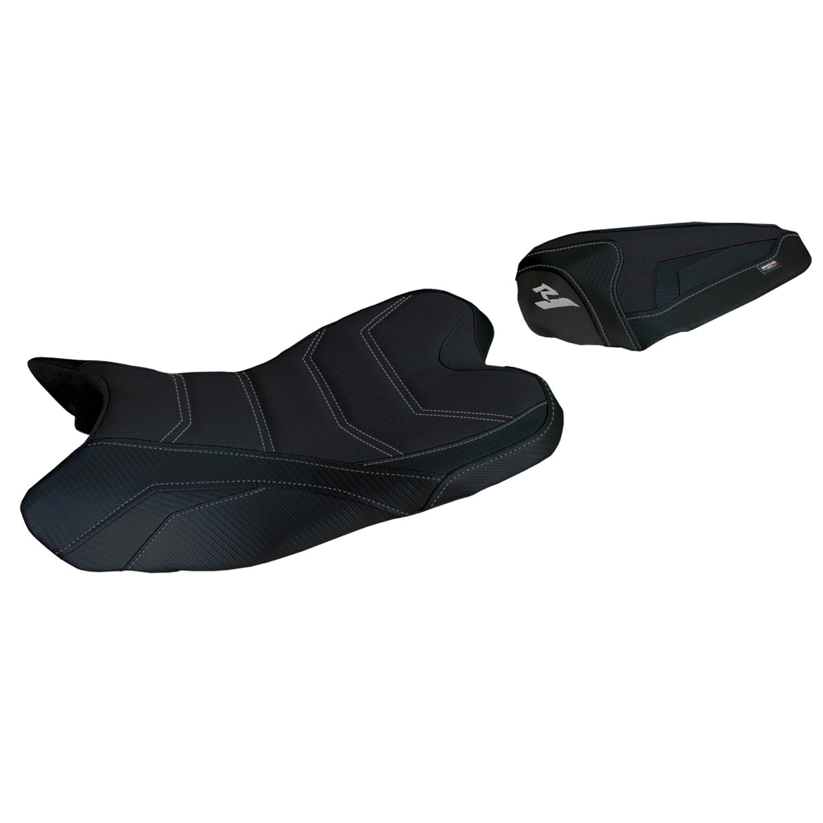 Funda de asiento Yamaha YZF R1 2009-2014 Tappezzeria Italia TPZ Ultragrip en negro