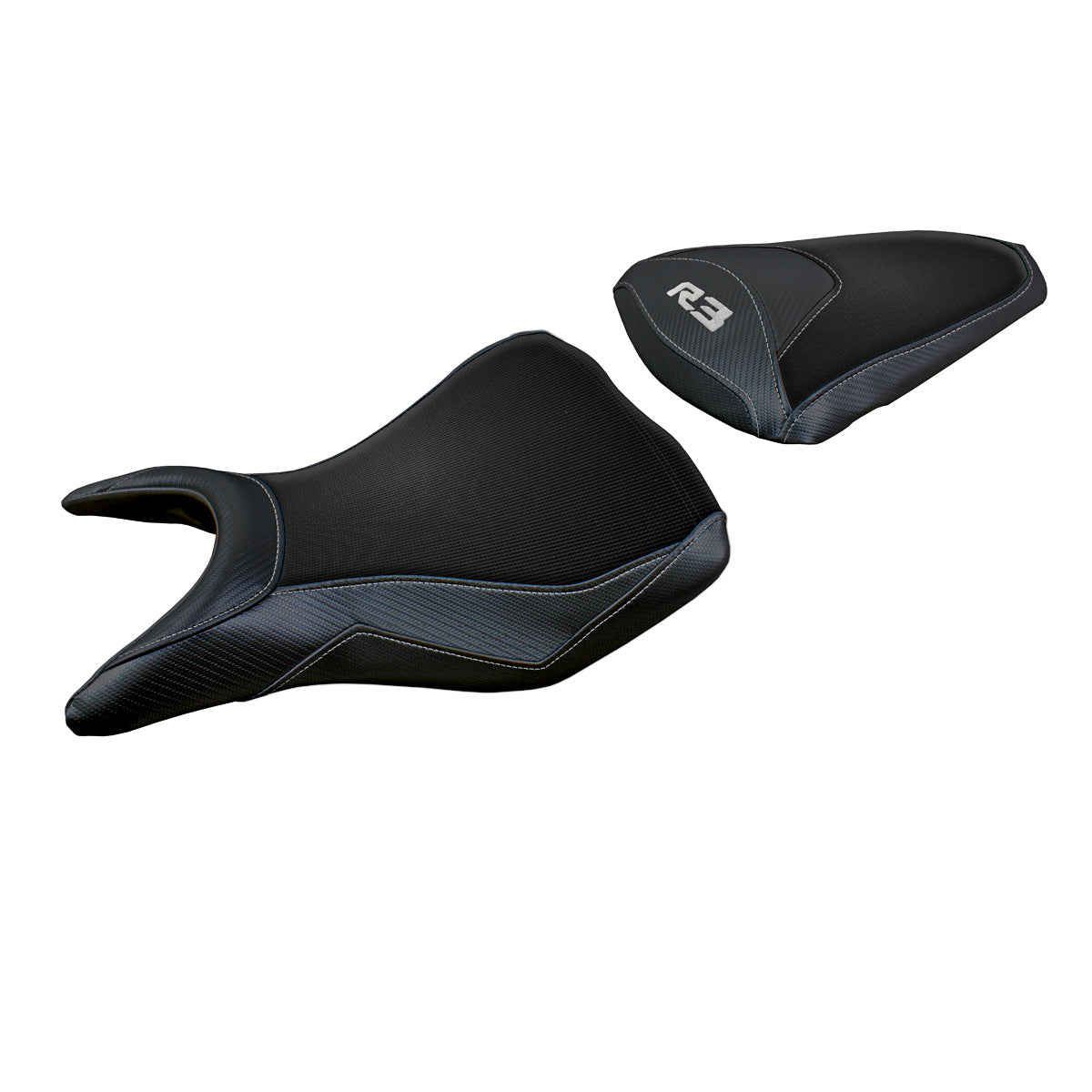 Funda de asiento Yamaha YZF R3 2015-2024 Tappezzeria Italia TPZ Comfort en negro