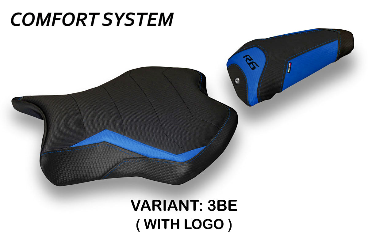 Funda de asiento Yamaha YZF R6 2017-2025 Tappezzeria Italia TPZ Comfort en azul