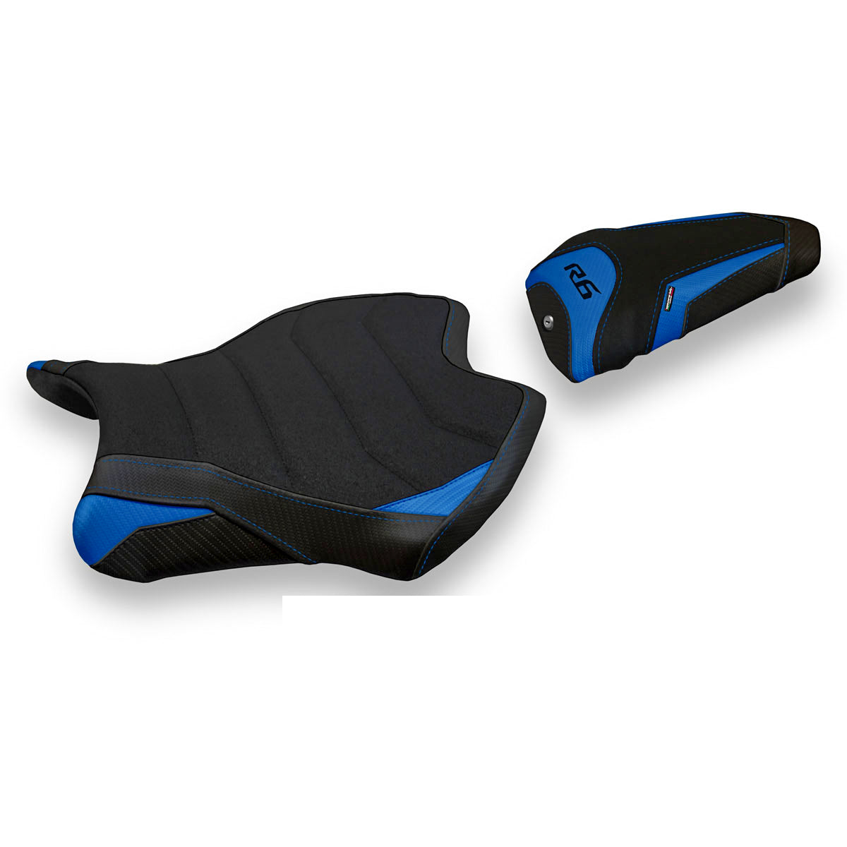 Funda de asiento Yamaha YZF R6 2017-2025 Tappezzeria Italia TPZ Ultragrip en azul