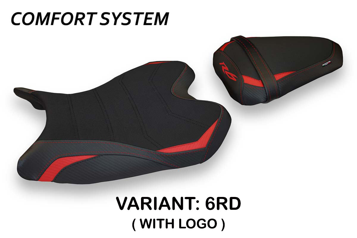 Funda de asiento Yamaha YZF R6 2008-2016 Tappezzeria Italia TPZ Comfort en rojo