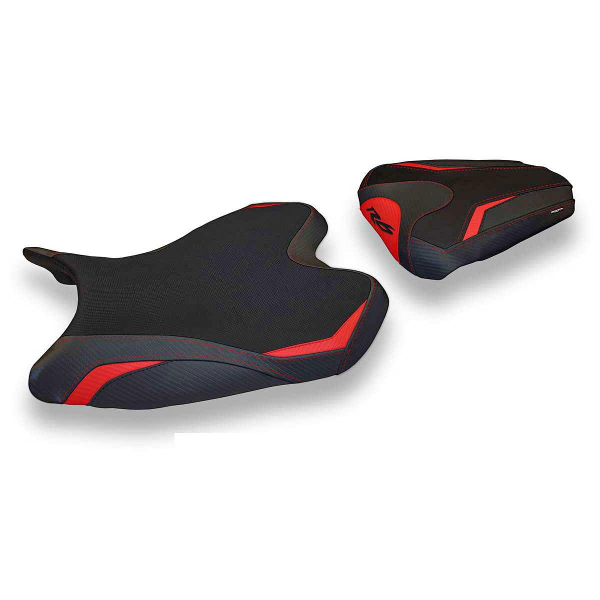 Funda de asiento Yamaha YZF R6 2008-2016 Tappezzeria Italia TPZ en rojo y negro