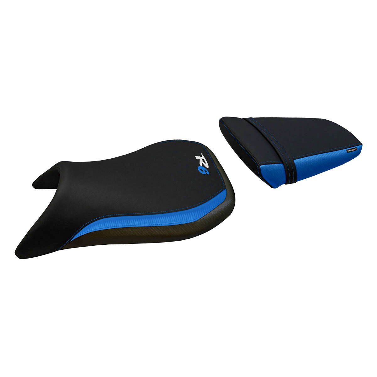 Funda de asiento Yamaha YZF R6 1999-2002 Tappezzeria Italia TPZ en azul y negro