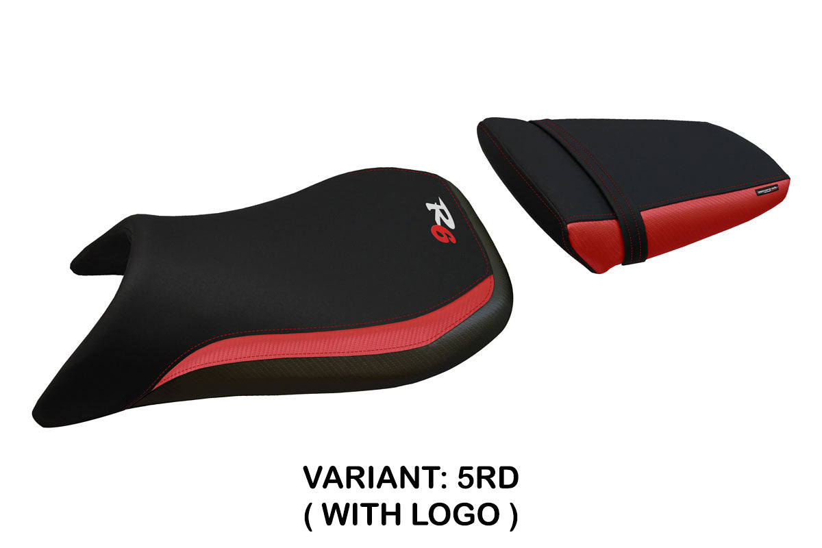 Yamaha YZF R6 1999-2002 Seat Cover Tappezzeria Italia TPZ in Red and Black