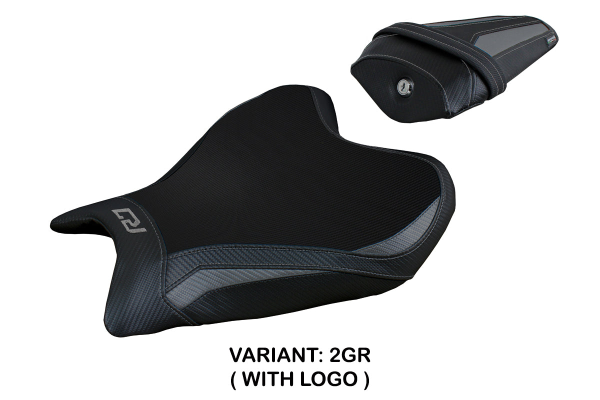 Yamaha YZF R7 2021-2025 Seat Cover Tappezzeria Italia TPZ in Grey and Black