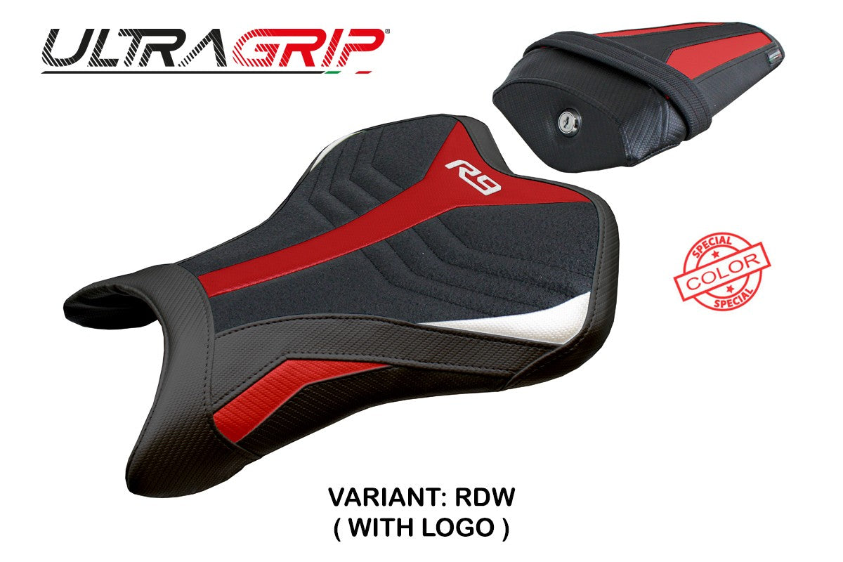 Funda de asiento Yamaha R9 2025 Tappezzeria Italia TPZ Ultragrip Rojo Blanco Negro