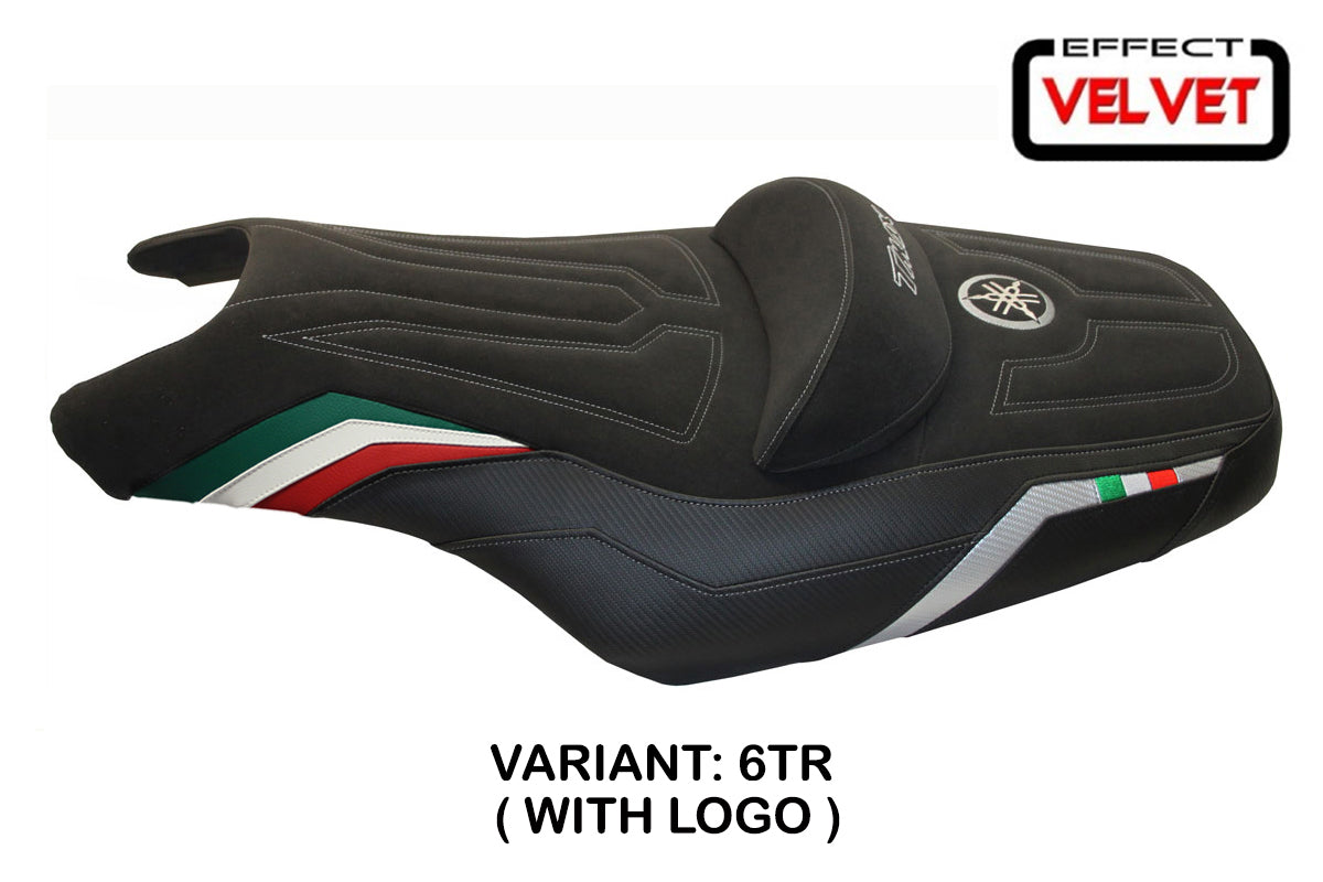 Funda de asiento para Yamaha T-Max 2008-2016 Tappezzeria Italia TPZ con diseño de bandera italiana