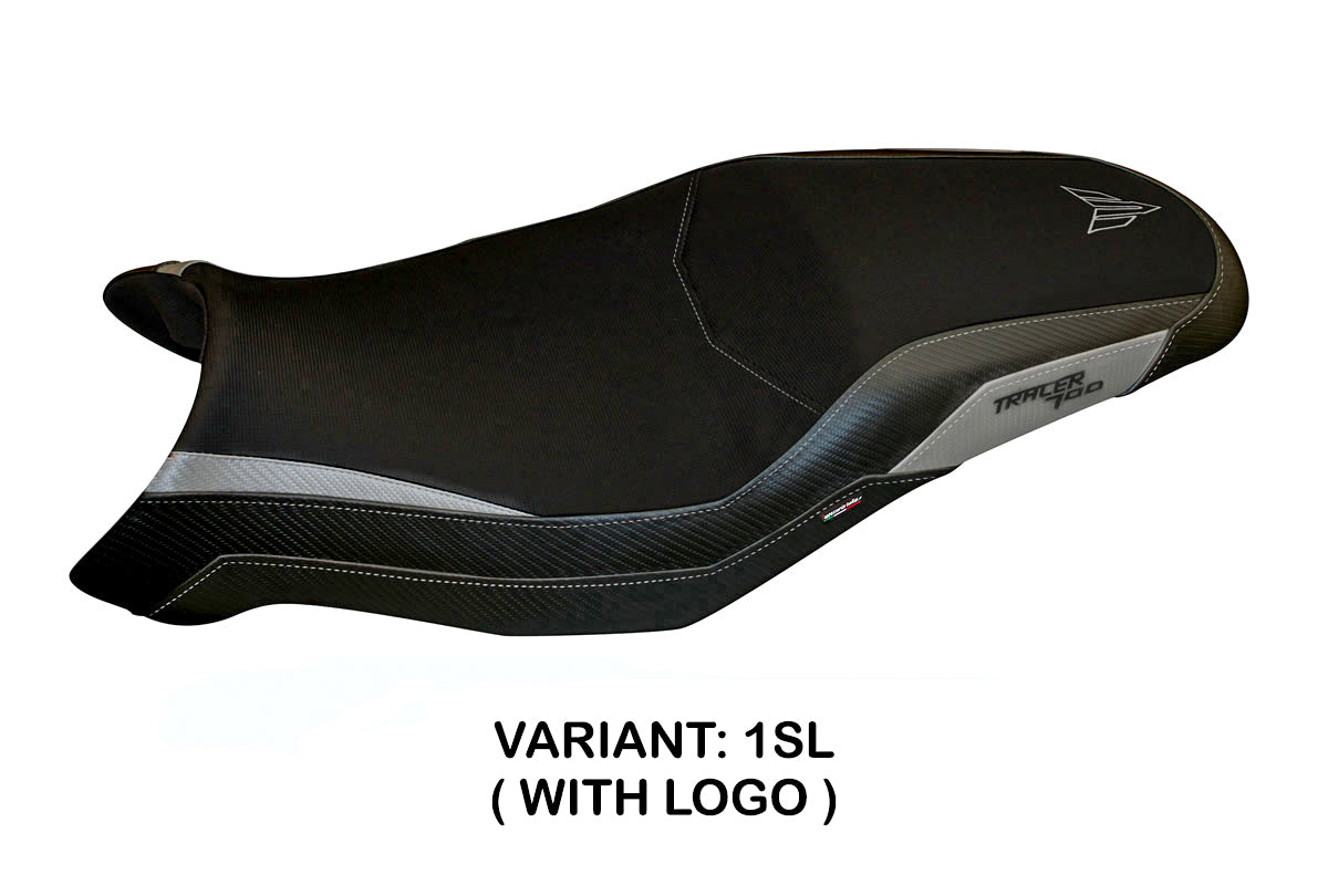 Yamaha Tracer 700 2016-2020 Seat Cover Tappezzeria Italia TPZ in Silver and Black
