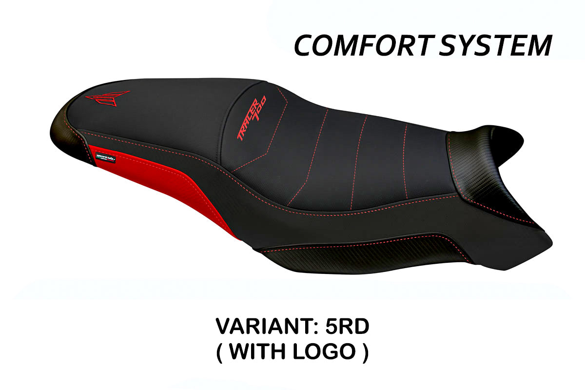 Funda de asiento Yamaha Tracer 700 2016-2020 Tappezzeria Italia TPZ Comfort en rojo