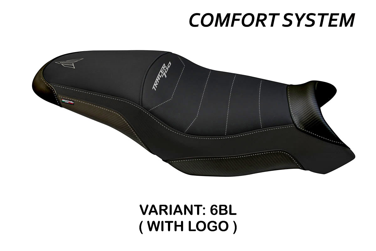 Funda de asiento Yamaha Tracer 700 2016-2020 Tappezzeria Italia TPZ Comfort en negro