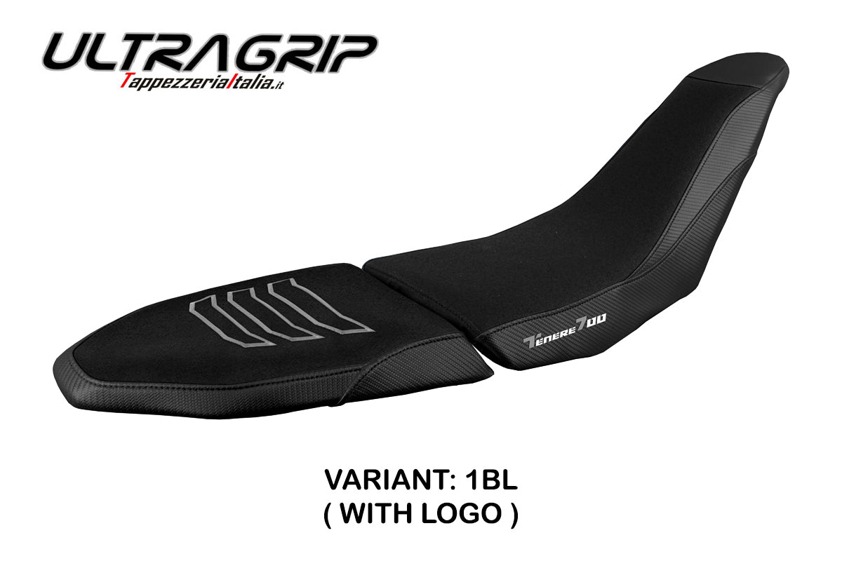 Funda de asiento Tappezzeria Italia TPZ Ultragrip para Yamaha Tenere 700 Raid 2022-2025 en negro