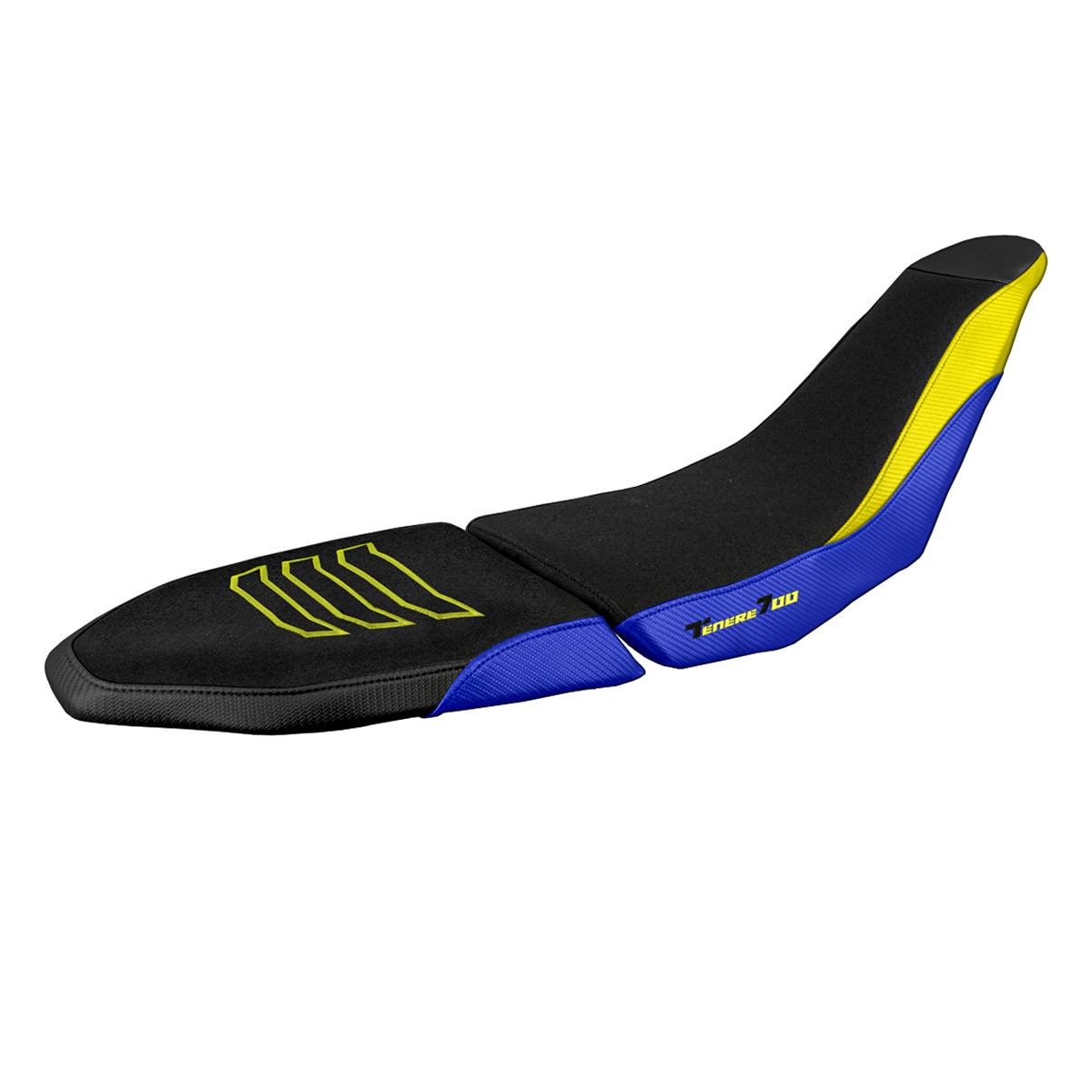 Yamaha Tenere 700 Raid 2022-2025 Seat Cover Tappezzeria Italia TPZ Ultragrip in Blue and Yellow
