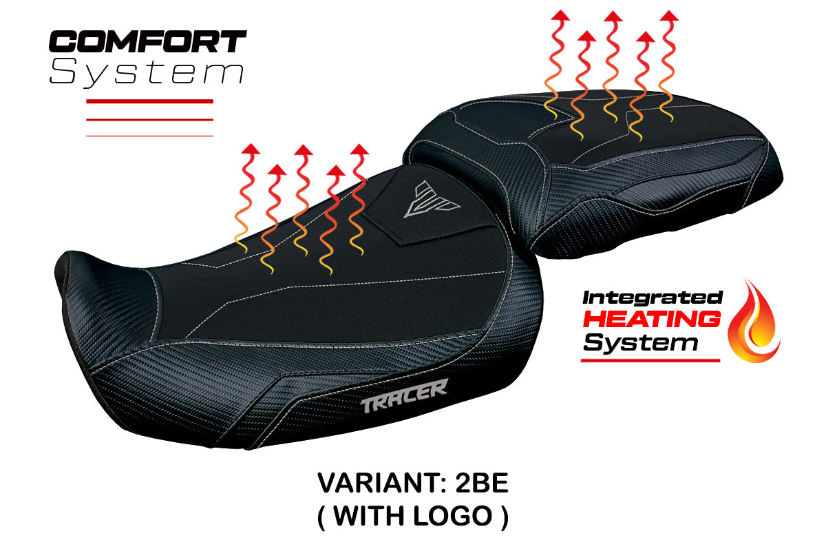 Yamaha Tracer 9 9GT 2021-2024 Seat Cover Tappezzeria Italia TPZ Comfort Heated in Black